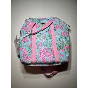 Lilly Pulitzer Best Fishes Print Soft Cooler Backpack Bag Picnic NWT New *READ